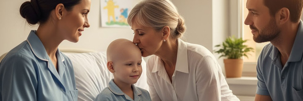 Cancer patient receiving support