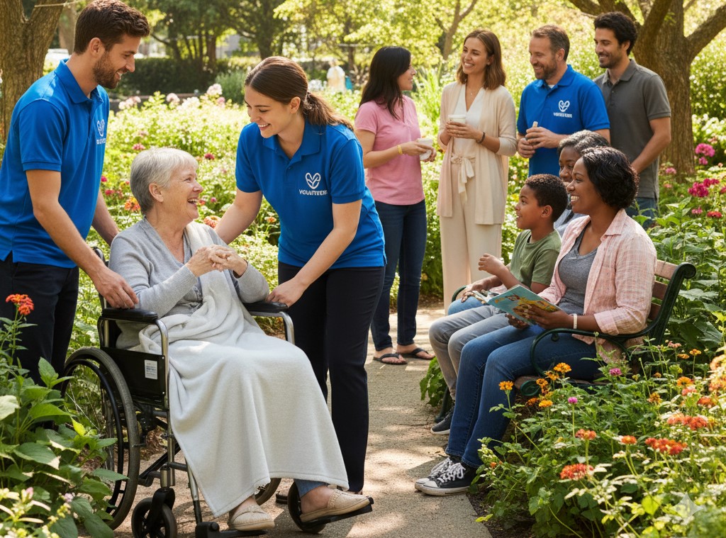 Volunteers with Patients
